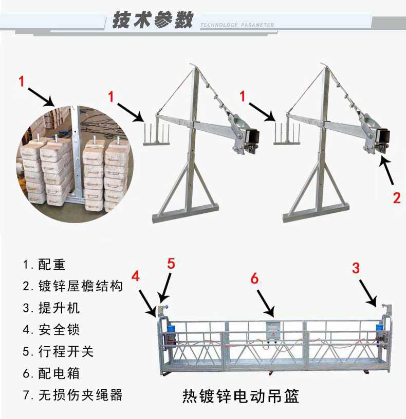 電動吊籃鍍鋅